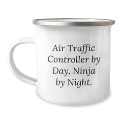 Air Traffic Controller Ninja Gifts for Men from Family - Funny Camping Mug for Graduation - Image 1
