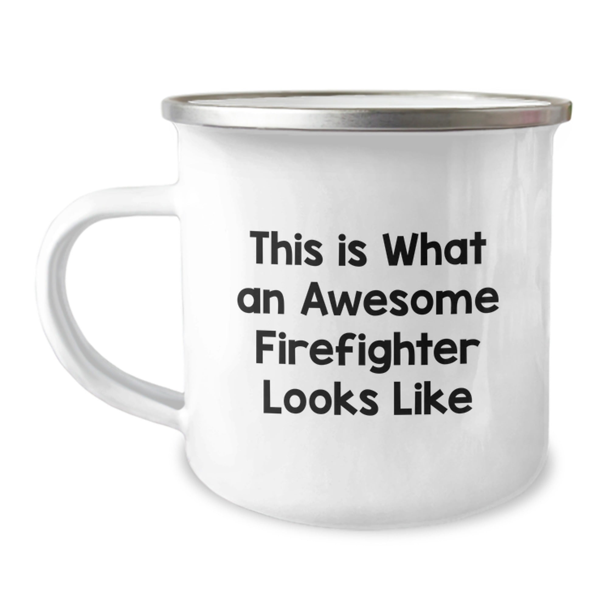 Funny Firefighter Gifts from Friends, Unique Graduation Mugs for Firefighter Men, 'This Is What An Awesome Firefighter Looks Like' Camping Mug, Firefighter Retirement Gifts - Image 1