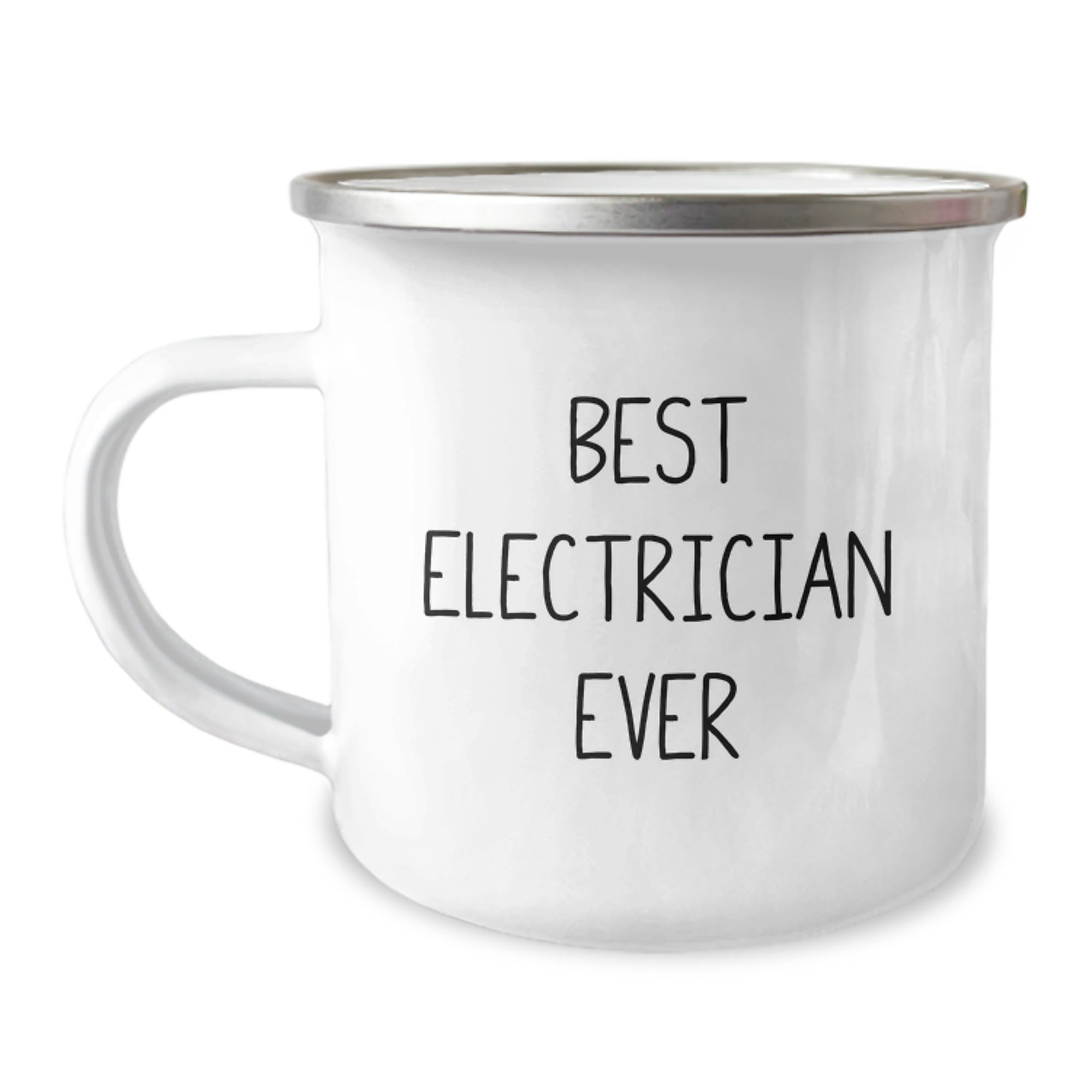 Funny Electrician Gifts from Friends for Electrician Graduation with Camping Mug - Best Electrician Ever Quote - Image 1
