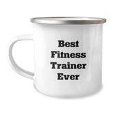 Funny Fitness Trainer Gifts from Friends, Best Fitness Trainer Ever Camping Mug for Men, Women, Coworkers, Family - Graduation Unique Gifts - Image 1