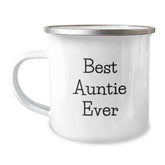 Funny Auntie Gifts, Best Auntie Ever, Camping Mug for Birthday, Gifts from Family, Gifts for Auntie - Image 1