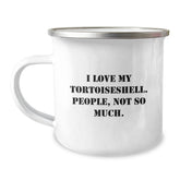Tortoiseshell Cat Lover Gifts, Funny Graduation Camping Mug, Gifts from Friends to Family, Perfect for Women - I Love My Tortoisell, People Not So Much - Image 1