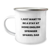 English Springer Spaniel Dad Gifts for Him Camping Mug - Funny Quote, Christmas Unique Presents - Image 1