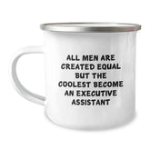 Executive Assistant Gifts for Men, Funny Camping Mug, Birthday Unique Ideas from Friends - Image 1