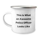 Funny Police Officer Gifts for Men - This Is What An Awesome Police Officer Looks Like, Camping Mug for Graduation, Gifts from Friends or Family - Image 1
