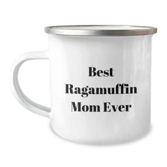 Ragamuffin Cat Mom Funny Gifts from Friends for Graduation Unique Camping Mug - Image 1