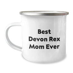 Funny Devon Rex Cat Mom Gifts from Friends for Camping Mug Graduation Unique Gifts - Image 1