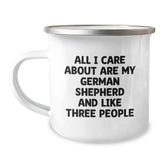Love My German Shepherd Dog Camping Mug Funny Valentine's Gifts from Family to Men - Image 1