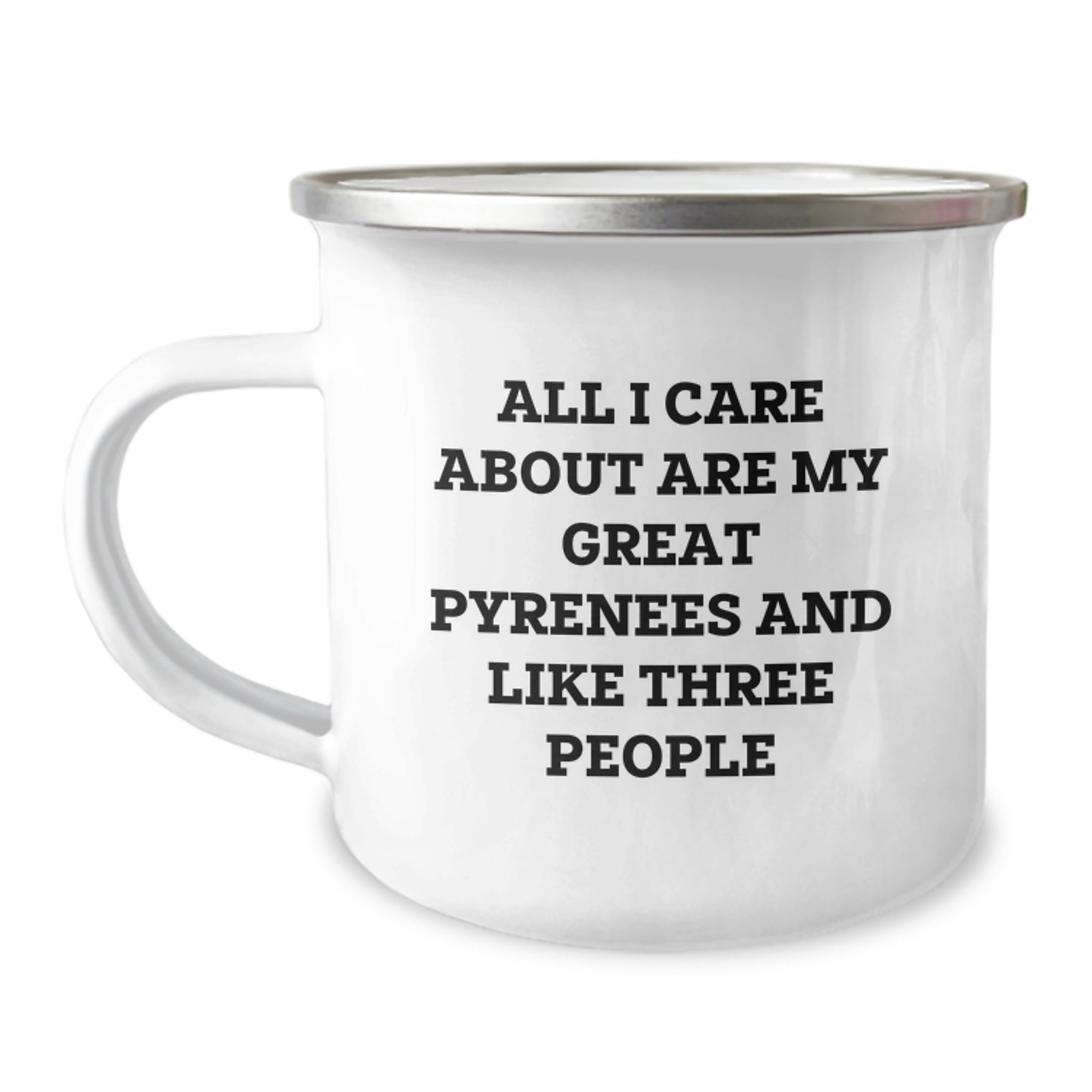 Great Pyrenees Dog Lovers Camping Mug, Funny Quote Gifts for Men Women Friends Family, Valentine's Unique Gifts from Men to Great Pyrenees Dog Owners - Image 1