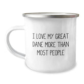 Great Dane Dog Lover Camping Mugs Funny Quote from Men Gifts for Great Dane Dog Owners - Image 1