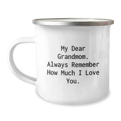 Unique Funny Grandmom Camping Mug Gifts from Men to Grandmom on Christmas - Image 1