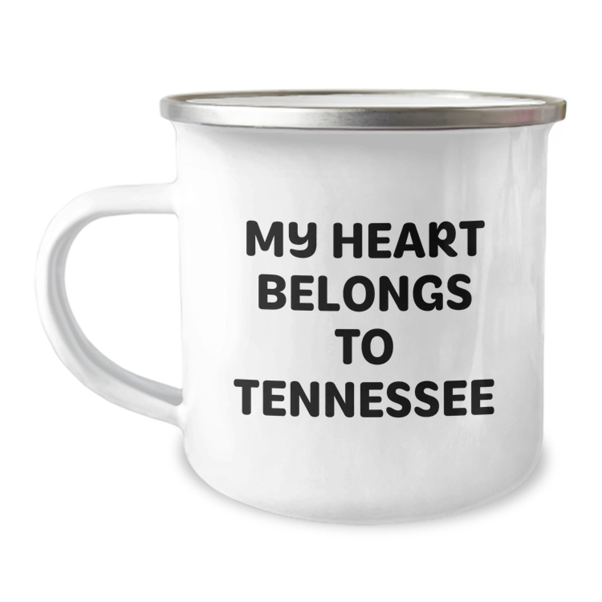 Tennessee Camping Mug Gifts for Him or Her, 'My Heart Belongs To Tennessee' Funny Quote, Birthday Unique Gifts from Friends or Family - Image 1