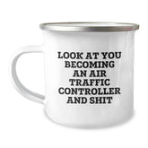 Funny Air Traffic Controller Gifts from Friends for Men, Unique Christmas Mugs with Inspirational Quotes, 12 oz Stainless Steel Coffee Mug - Image 1