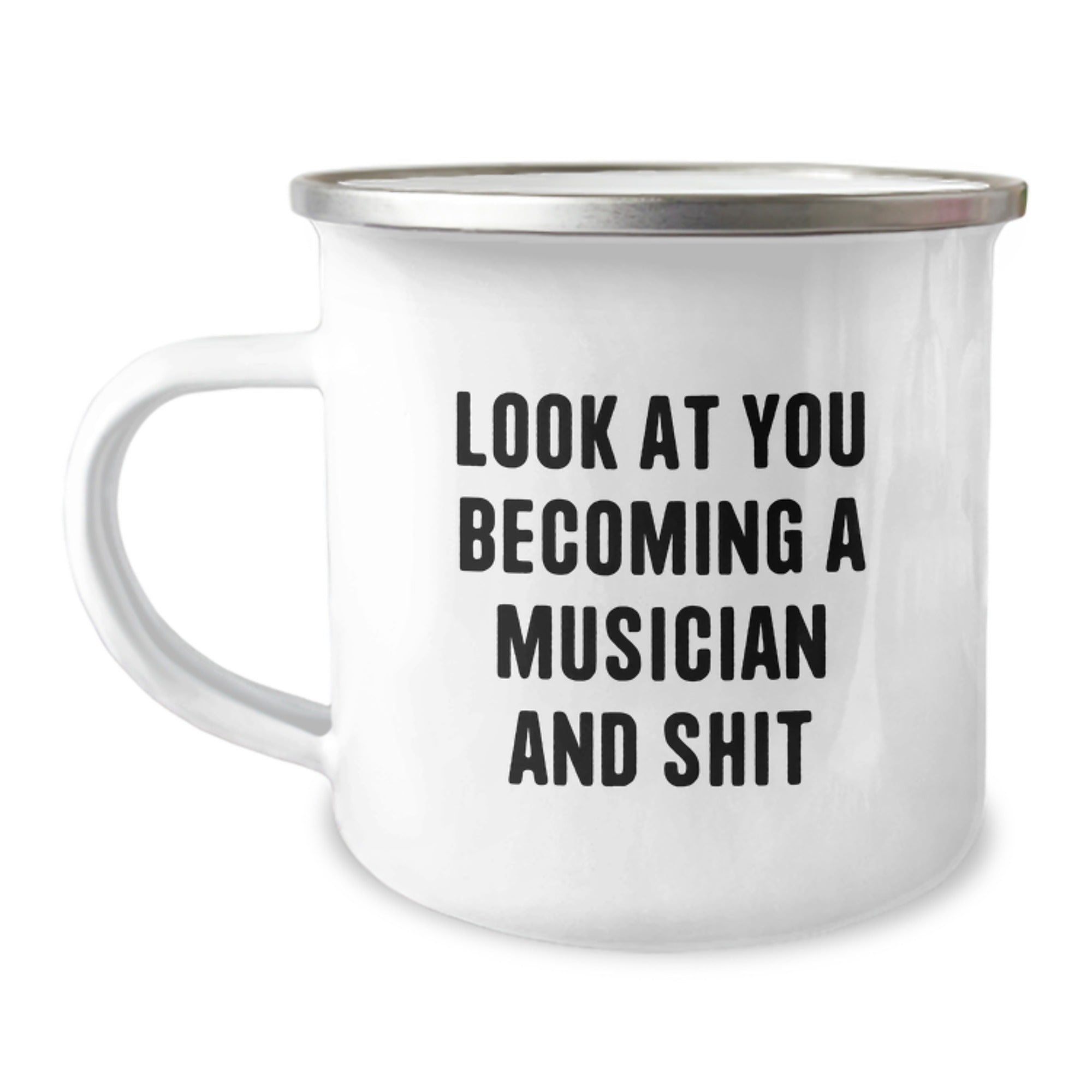 Funny Musician Camping Mug Gifts from Friends for Christmas Unique Presentations - Image 1