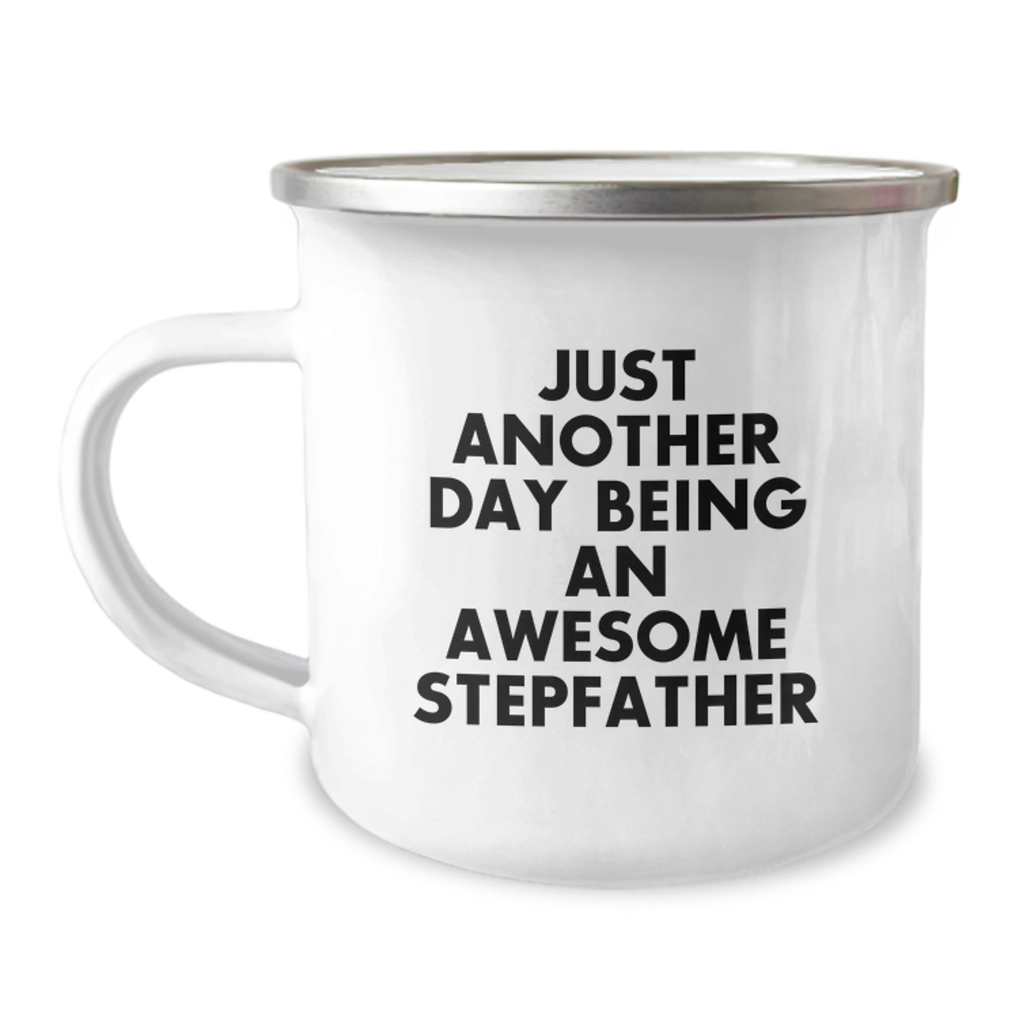 Funny Stepfather Gifts, Awesome Stepfather Birthday Unique Gifts from Men, Stepfather Camping Mug - Just Another Day Being An Awesome Stepfather - Image 1