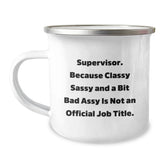 Funny Supervisor Gifts - Gifts from Friends for Supervisor Men - Supervisor Humor Mug, Perfect Christmas Unique Gifts for Coworkers, Bosses and Family - Image 1