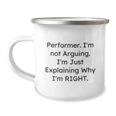 Funny Gifts for Friends from Men, Unique Performer Christmas Mugs for Camping Enthusiasts - Image 1
