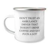 Funny Ambulance Driver Gifts for Men - Christmas Unique Gifts from Friends and Family - Ambulance Driver Love Coffee Camping Mug - Image 1