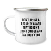 Funny Security Guard Gifts for Men - Coffee Lovers Christmas Unique Mug with Sassy Quote - Gifts from Friends to Security Guard Coworkers - Image 1