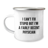 Funny Physician Gifts - Camping Mug, Ideal for Christmas Unique Gifts from Family to Physician Friends - Image 1