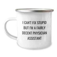 Funny Physician Assistant Christmas Camping Mug Gifts from Friends to Physician Assistant Men - Image 1