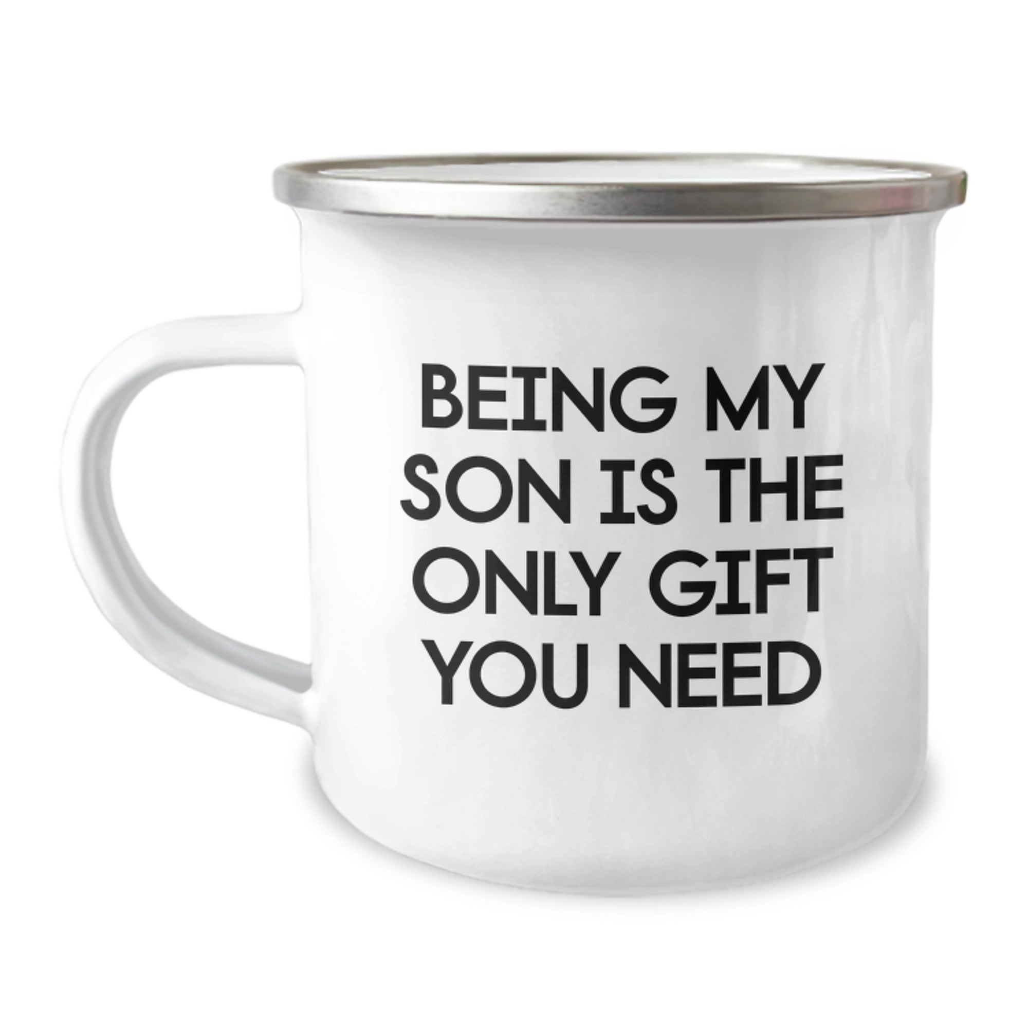 Son's Camping Adventure, Funny Quote, Graduation Unique Gifts from Dad to Son, The Perfect Camping Mug - Image 1