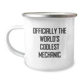 Funny Gifts for Mechanics, Mechanic Enthusiasts, Men - Officially The World's Coolest Mechanic Camping Mug, Christmas Unique Gifts from Friends - Image 1