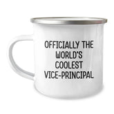 Funny Vice-principal Gifts from Friends - Officially The World's Coolest Vice-principal Camping Mug for Birthday - Image 1