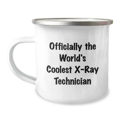 Gifts from Men to X-Ray Technician Friends - Funny X-Ray Technician Mug, Officially The World's Coolest Xray Tech, Camping Mug for Christmas Unique Gifts - Image 1