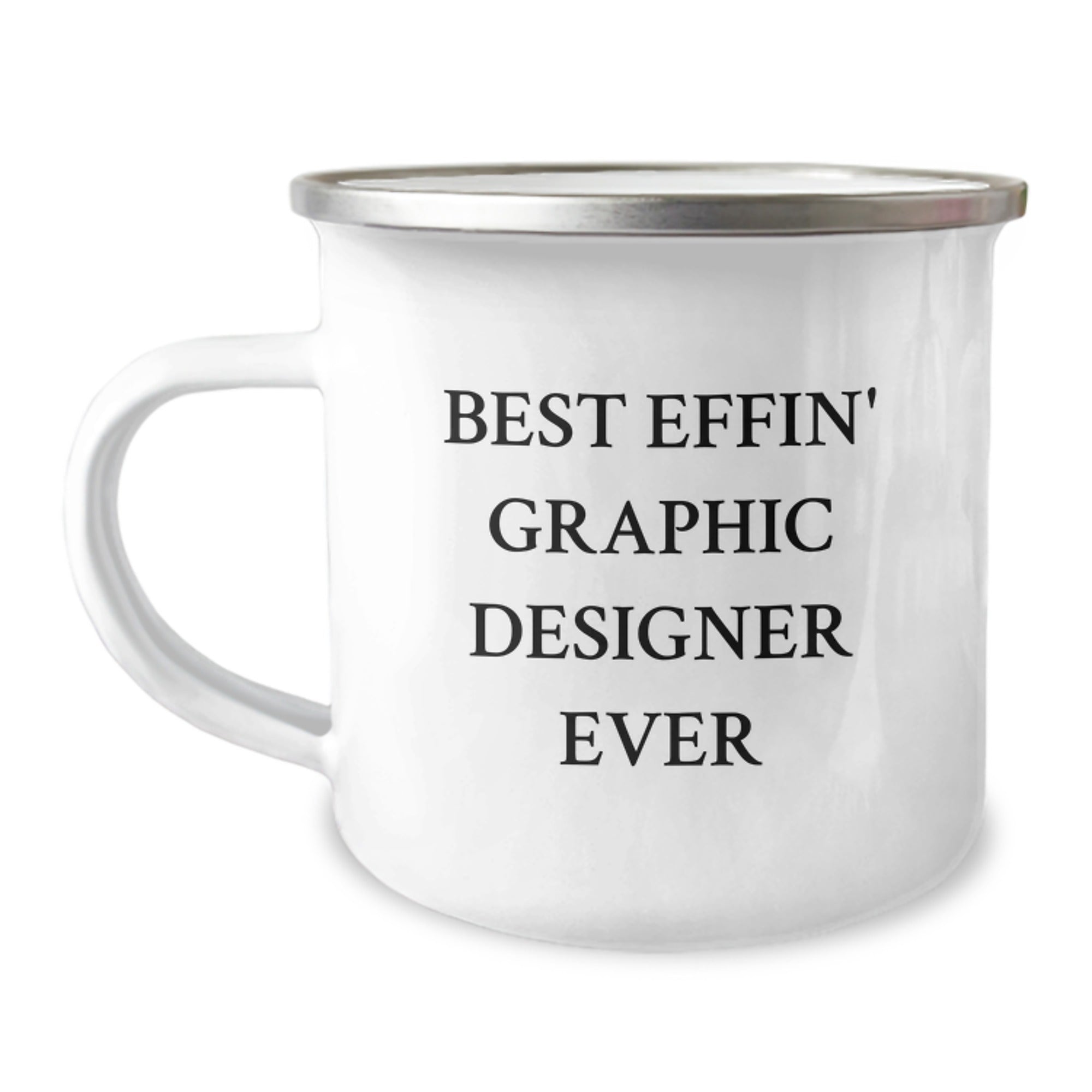 Funny Graphic Designer Gifts from Friends for a Christmas Unique Mug Best Effin' Graphic Designer Ever - Image 1