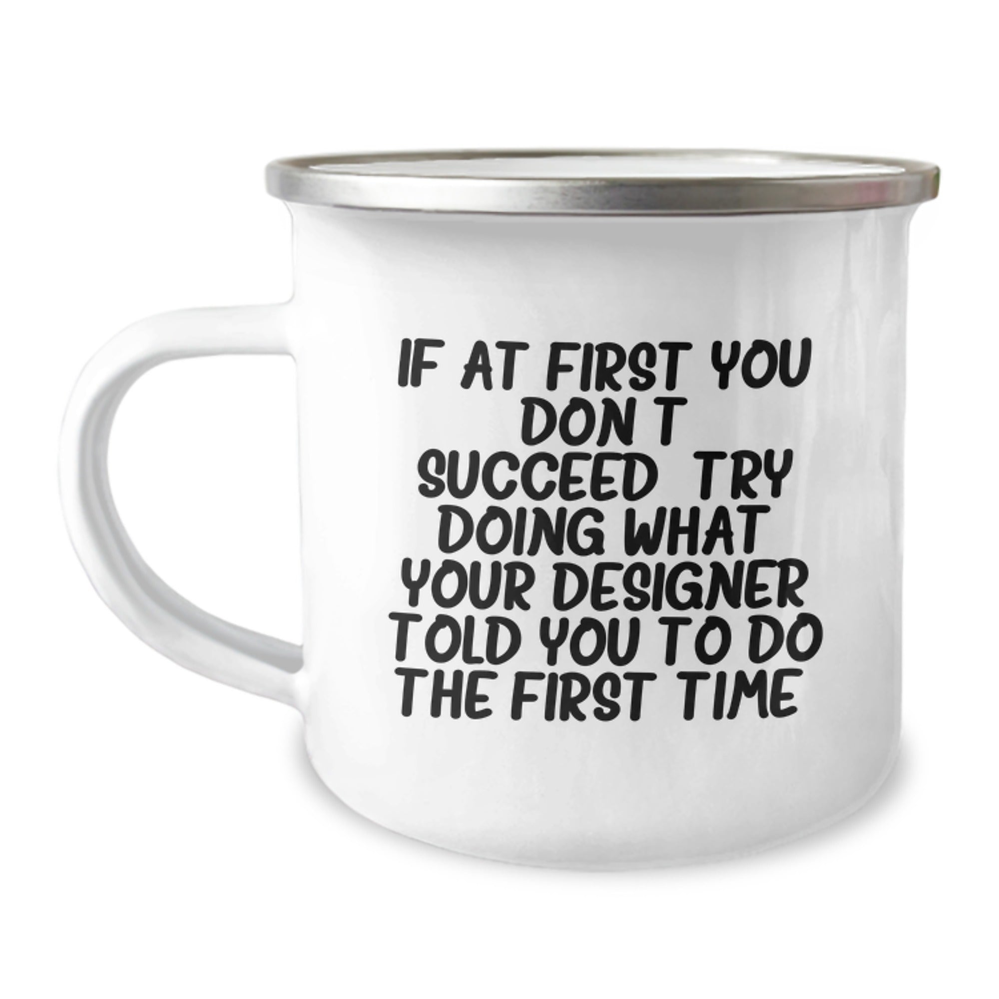 Funny Designer Gifts for Men from Friends, Gifts for Graduation Unique from Designer, Camping Mug with Inspirational Quote - Image 1