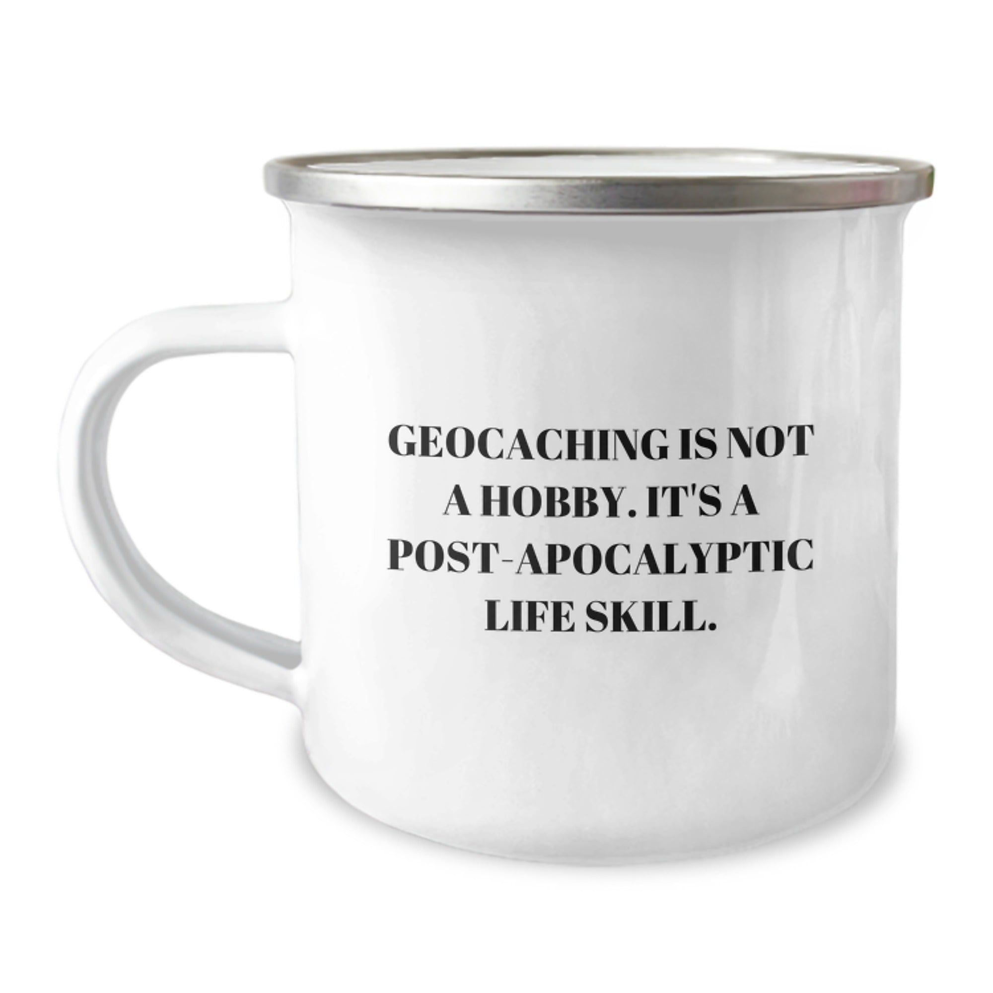 Funny Geocaching Gifts from Friends, Gifts for Geocaching Enthusiasts, Post-Apocalyptic Life Skill Mug - Birthday Unique Gifts for Him or Her - Image 1