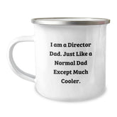 Funny Director Dad Camping Mug, Gifts for Him from Family, Perfect for Fathers Day or Christmas Unique Gifts - Image 1