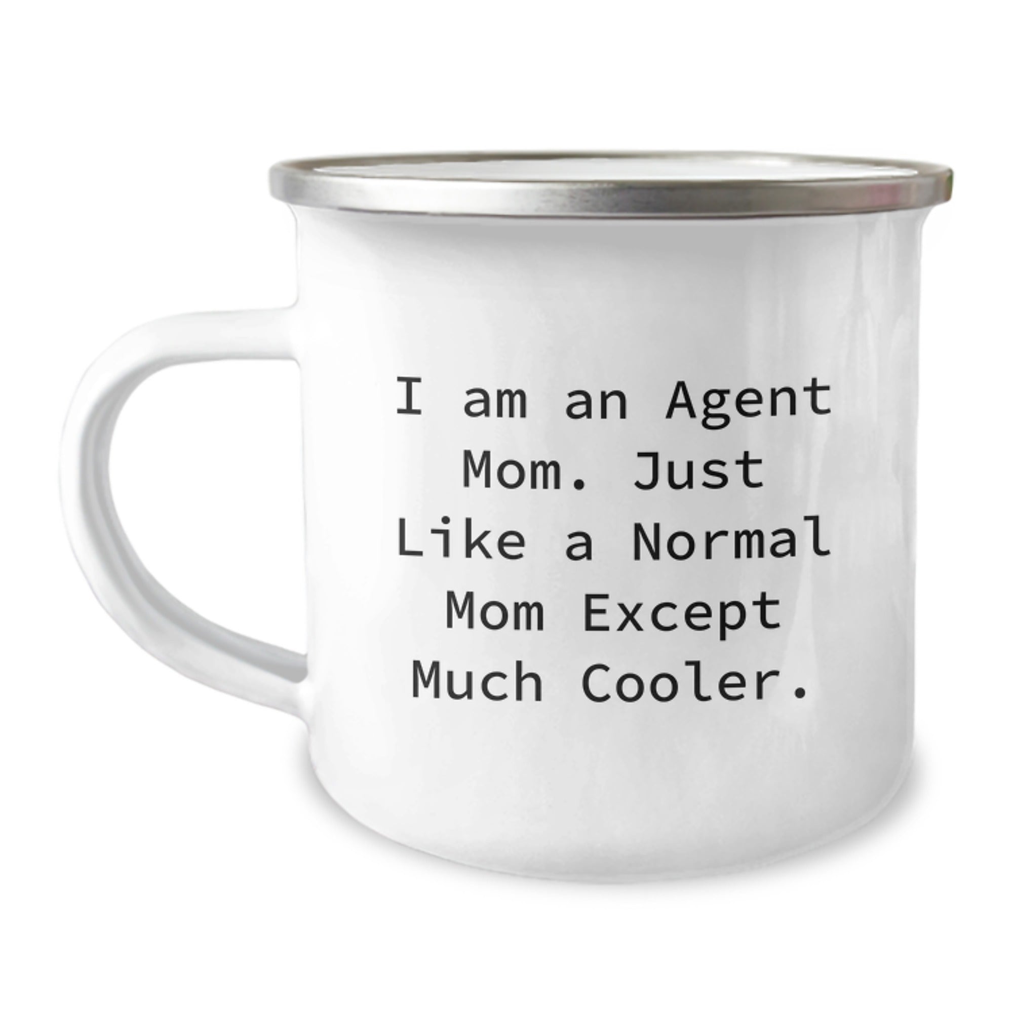 Funny Agent Gifts, Camping Mugs for Agent Moms, I Am An Agent Mom Mugs for Christmas Unique Gifts from Family to Agent Dad or Friends - Image 1