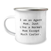 Funny Agent Gifts, Camping Mugs for Agent Moms, I Am An Agent Mom Mugs for Christmas Unique Gifts from Family to Agent Dad or Friends - Image 1