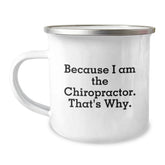 Funny Chiropractor Gifts for Husband, Christmas Unique Gifts for Men, Camping Mug for Chiropractor - Image 1