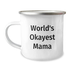 Mama's Camping Adventure Gifts from Family to World's Okayest Mom Graduation Unique Gifts - Image 1