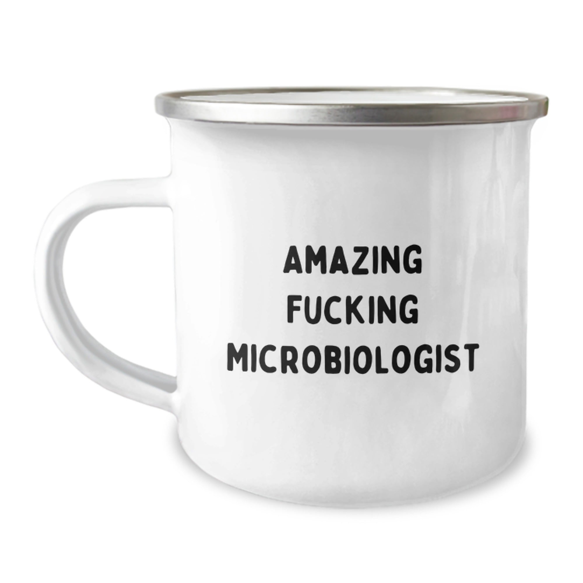 Funny Microbiologist Gifts for Him Her Friends Coworkers Family - Amazing F--king Microbiologist Quote on Camping Mug, Birthday Unique Gifts from Men Women - Image 1