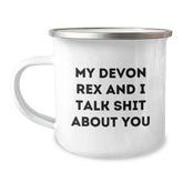 Cute Devon Rex Cat Lover Gifts from Friends and Family - Funny Camping Mug for Women and Men - Christmas Unique Presents for Pet Lovers - Image 1