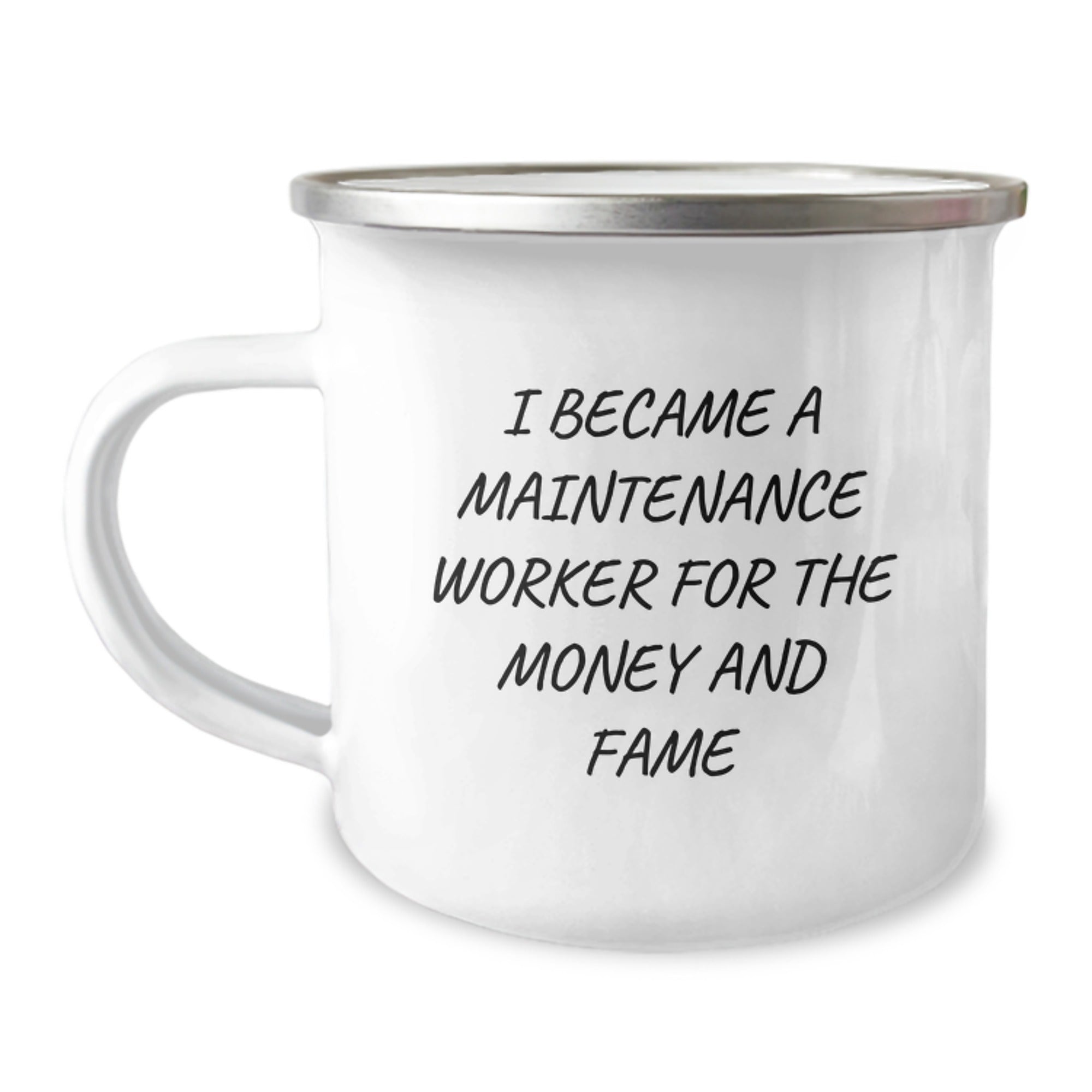 Gifts for Maintenance Workers, Funny Quote Mug, Stainless Steel Camping Cup for Christmas Unique Gifts from Family - Image 1