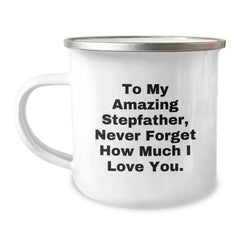 Funny Stepfather Gifts for Men from Family, To My Amazing Stepfather Never Forget How Much I Love You Christmas Unique Presents - Image 1