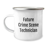 Funny Gifts for Crime Scene Technician, Cute Camping Mug for Future Crime Scene Technician, Christmas Unique Gifts from Family - Image 1