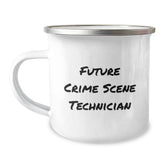 Funny Crime Scene Technician Gifts from Men to Friends - Camping Mug - Future Crime Scene Technician Christmas Unique Gifts - Image 1