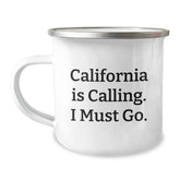 California Calling Gifts from Men to California Lovers - Funny Camping Mug for Birthday - Image 1