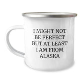 Alaska Camping Mug I Might Not Be Perfect Funny Gifts from Family Friends to Birthday Men Women - Image 1