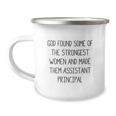 Funny Assistant Principal Camping Mug Gifts from Men to Women Coworkers and Friends this Christmas Unique Unique - Image 1