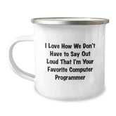 Funny Computer Programmer Gifts, Men's Camping Mug for Friends from, Perfect for Christmas Unique Gifts - Image 1