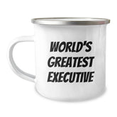 Funny World's Greatest Executive Gifts for Men - Birthday Unique Gifts from Friends to Executive Friends, Executive Camping Mug with Inspirational Quote, Gifts for Executive Friends - Image 1