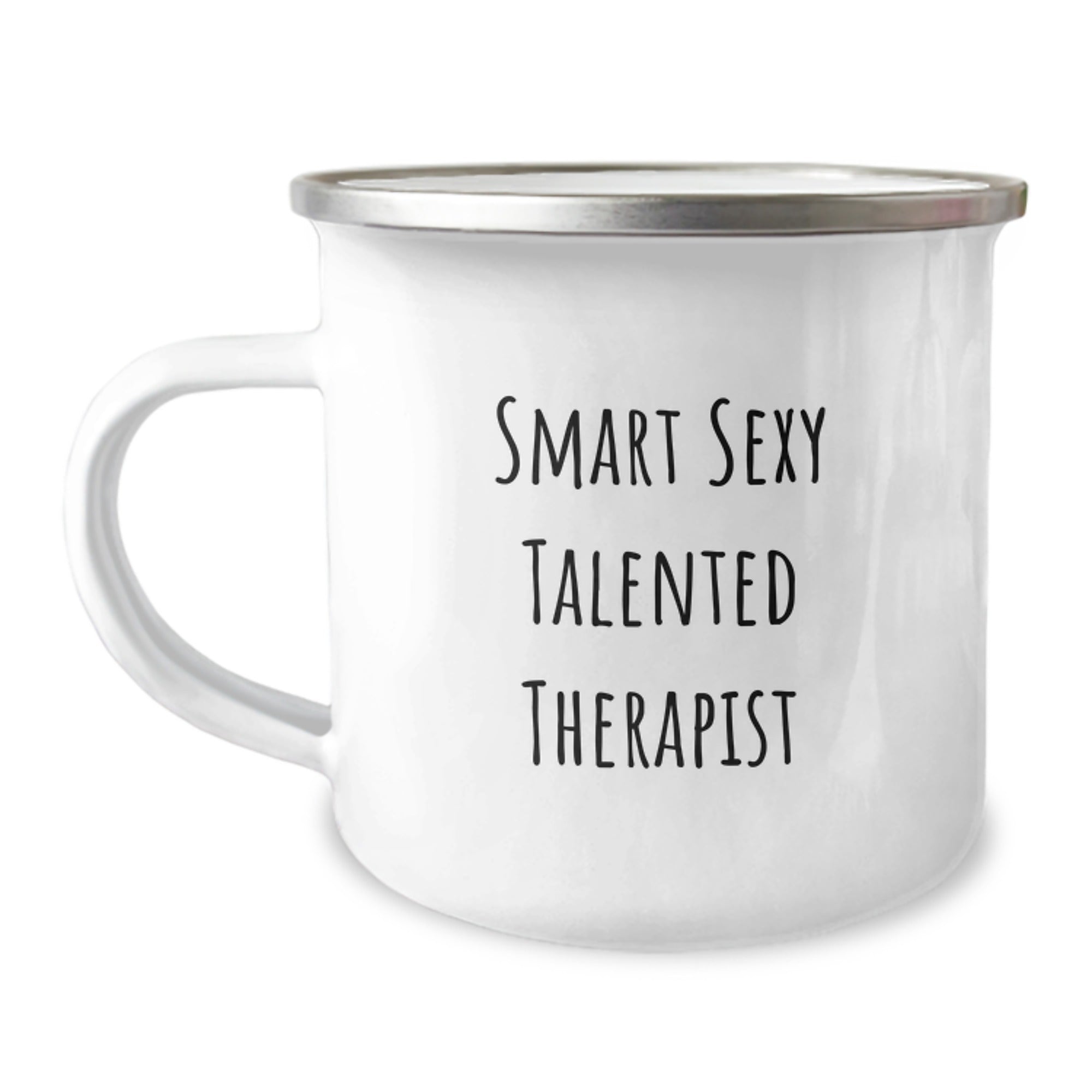 Funny Therapist Gifts, Smart Sexy Talented Therapist Quote, Camping Mug for Graduation, Gifts from Friends to Therapist, Unique Therapist Gifts - Image 1