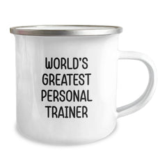 Funny Personal Trainer Gifts, Unique Camping Mug for World's Greatest Personal Trainer, Birthday Unique Gifts from Friends to Personal Trainers - Image 2